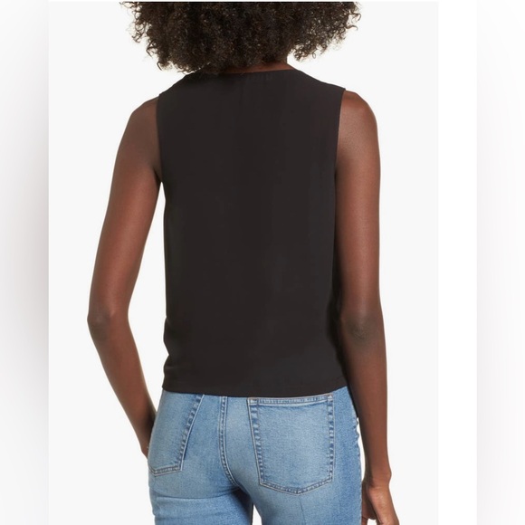 Classic Black Wrap Top - Picture 2 of 3